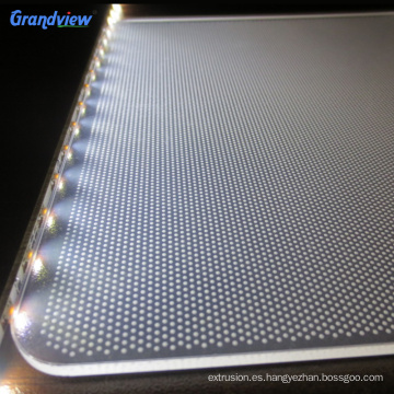 Panel de guía de luz/ hoja de acrílico prismático para LGP